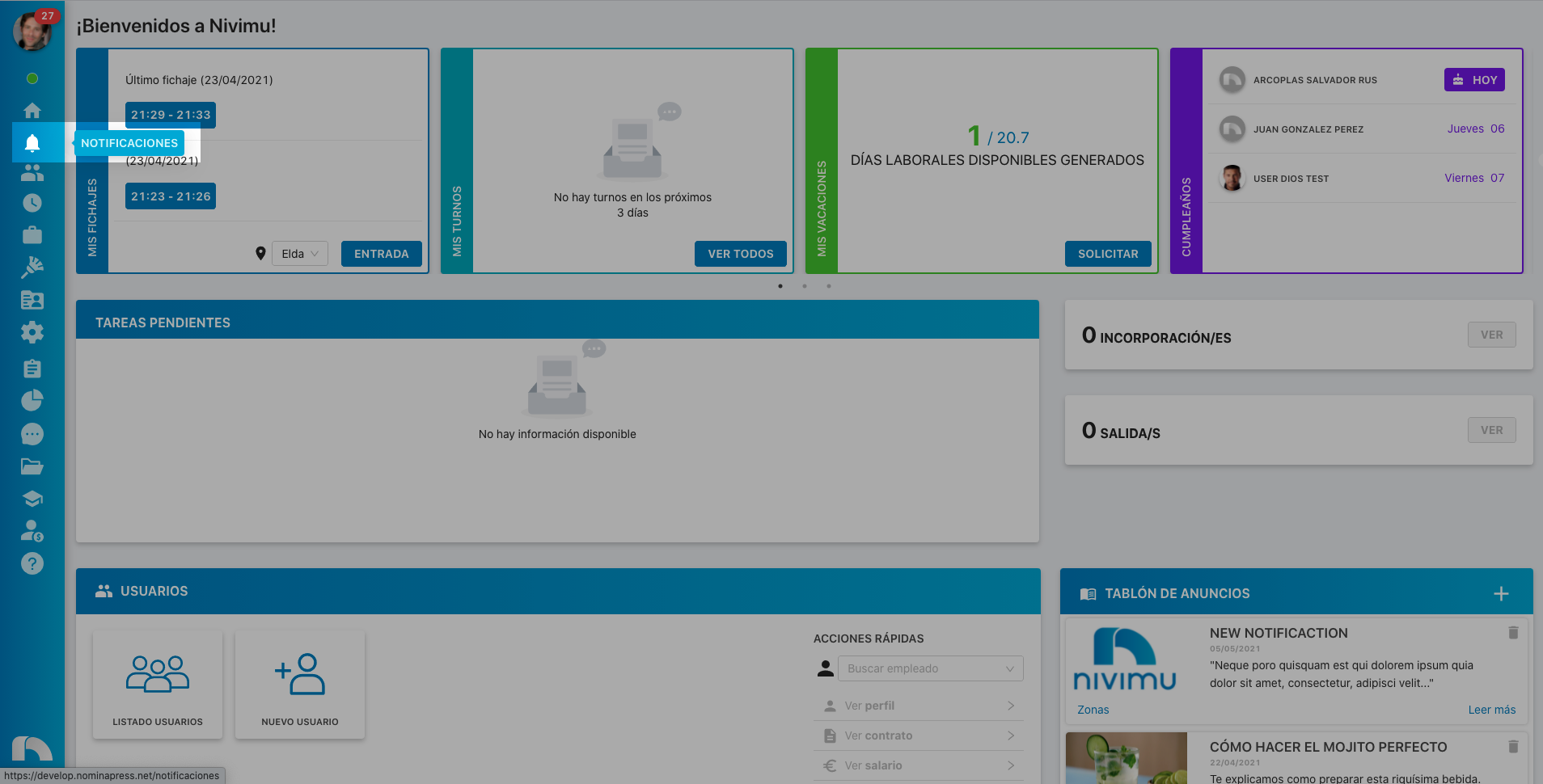Notificaciones