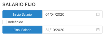 Salario con duración determinada