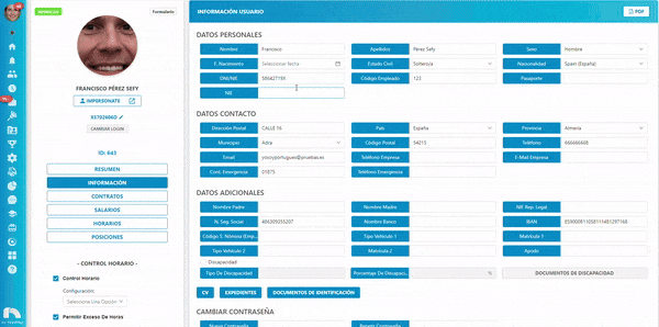 Subir documentos de identificación