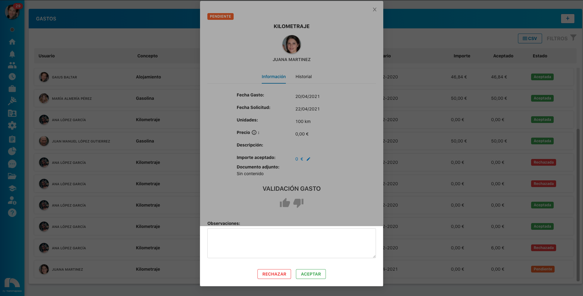 Resolve expenses