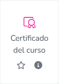 Certificado del curso